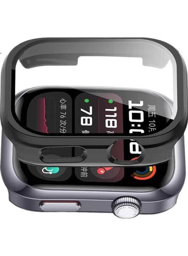 Ten Flashes غطاء واقي Tenflash لساعات Huawei D2 + زجاج مقسى كامل الجسم لحماية شاشة مقياس سكر الدم وواقي شاشة مضاد للخدش غلاف صلب مضاد لبصمات الأصابع شفاف - Image 1