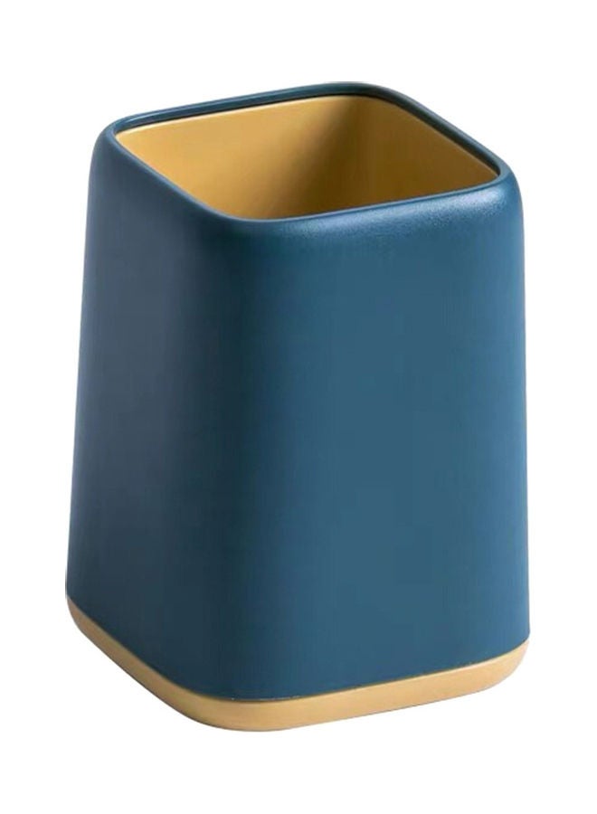 NIBEMINENT Pencil Holder Double Colour Design Storage Desktop Blue/Beige 0.13kg