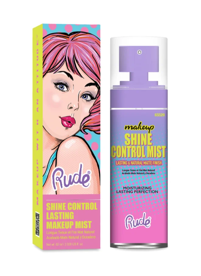 Rude Shine Control Lasting Makeup Mist