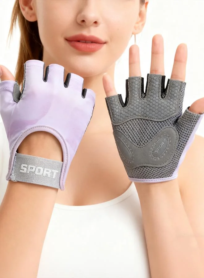 ستايلي اكتيف قفازات تغطية كاملة مُبطنة بطبعة تاي داي وكتابة