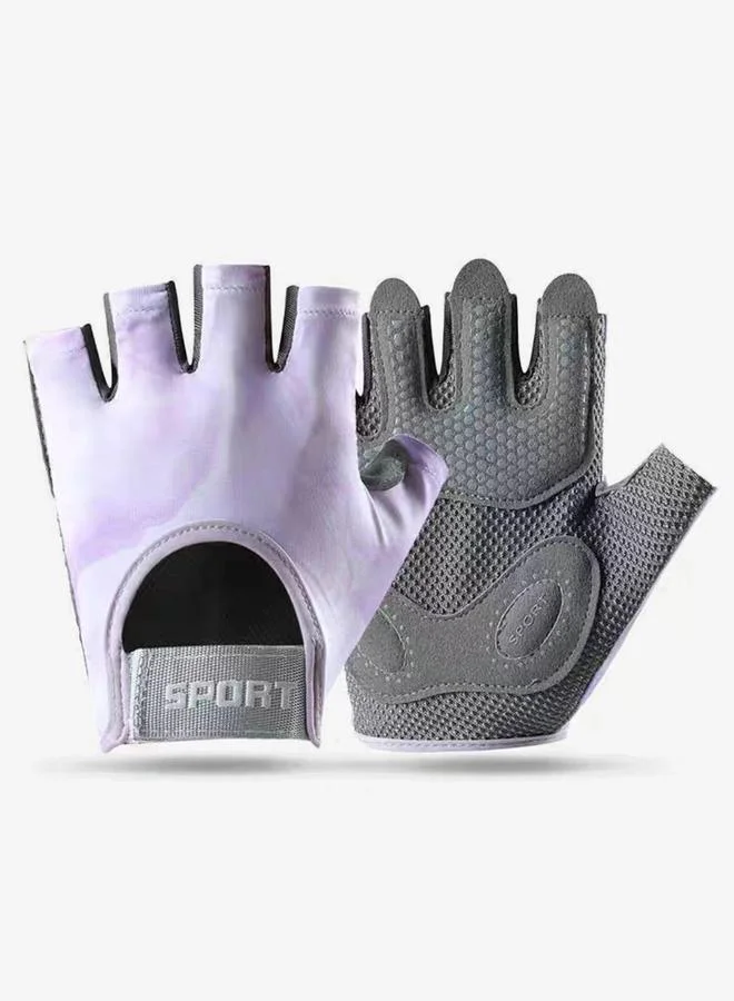 ستايلي اكتيف قفازات تغطية كاملة مُبطنة بطبعة تاي داي وكتابة