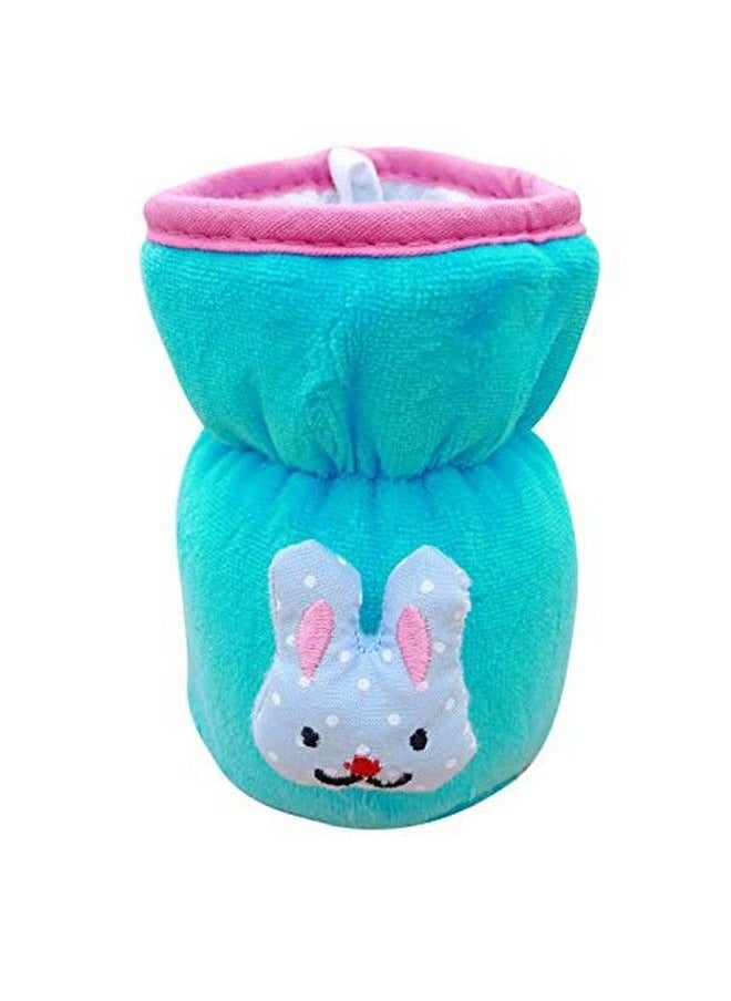 The Little Lookers Bottle Cover For Feeders Soft Plush Stretchable Baby Feeding Bottle Cover With Easy To Hold Strap (Pink & Blue Narrow Neck 60Ml 2Oz)  - Image 5