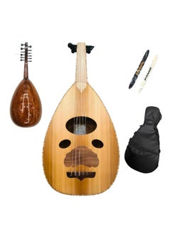 Al-Karz Music Zeryab Iraqi Slim Oud No 0 Cedar Top Walnut Back Walnut Fingerboard Aurora Strings Includes Padded Bag and Two Pyramid Picks 