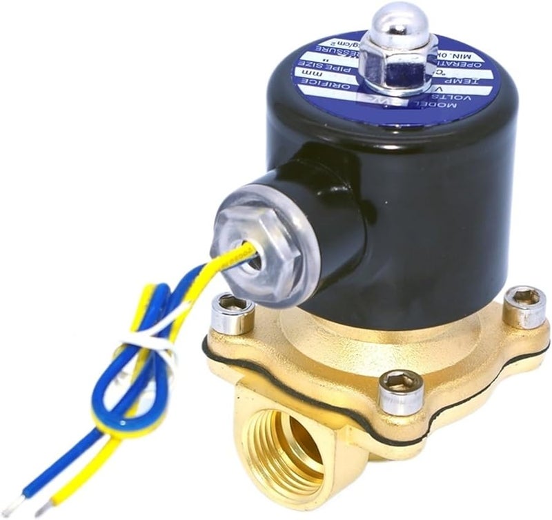 Brass Solenoid Valve 3 8 Inch BSP 24VAC For Water Oil Gas With EPDM Seal - Image 2