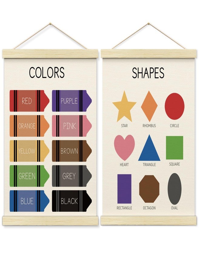 BONETAT Nursery Color Days of the Week Poster for Kids,Educational Toddler Learning Posters for Playroom Wall Art,Preschool Shapes Colors Chart for Classroom & Homeschool - A03 - Image 1