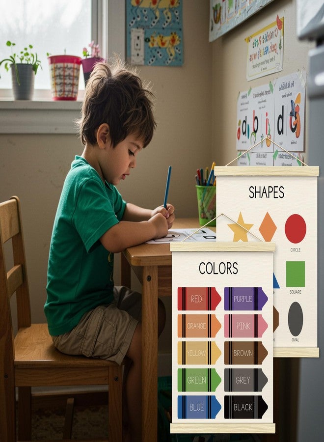 BONETAT Nursery Color Days of the Week Poster for Kids,Educational Toddler Learning Posters for Playroom Wall Art,Preschool Shapes Colors Chart for Classroom & Homeschool - A03 - Image 4