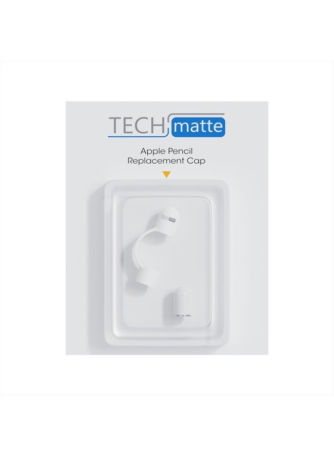 TechMatte Magnetic Replacement Cap Compatible with Apple Pencil 1st Generation (with Cap Holder) (Updated Version) - Image 3