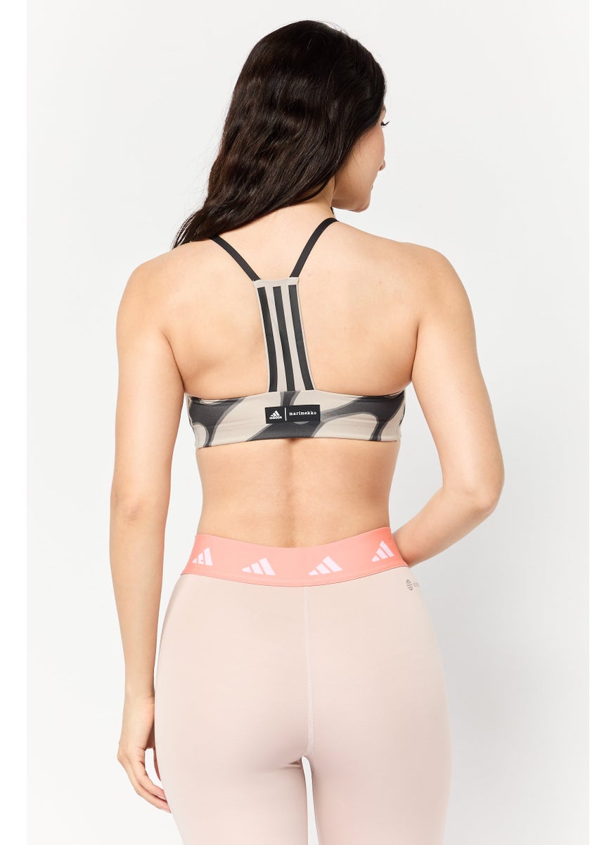 Adidas Women Lightly Padded Training Sports Bra, Multicolor  - Image 2