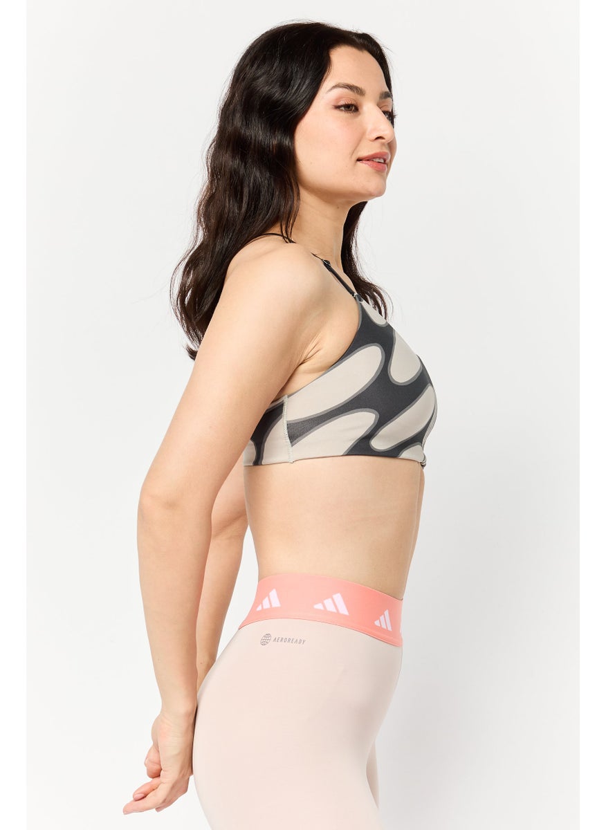 Adidas Women Lightly Padded Training Sports Bra, Multicolor  - Image 4