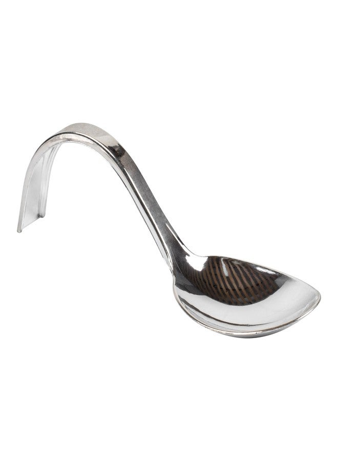 Restaurantware 4 Inch Tasting Spoons 100 Disposable Appetizer Spoons - Curved Handle Pair With Appetizers or Desserts Silver Plastic Sample Spoons For Parties Or Special Occasions - Image 1