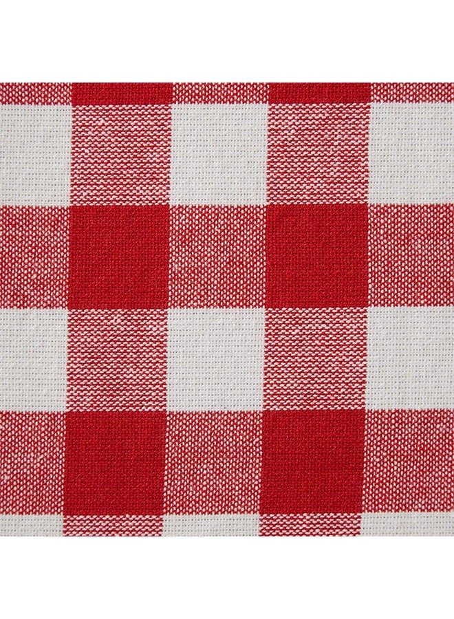 Arabest Checkered Tabletop, Rectangle Tablecloth 100% Cotton, Machine Washable, Gentle Cycle and Durable, For Indoor Outdoor Picnic - Image 4