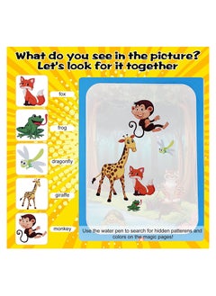 KASTWAVE 3-Piece Cartoon Water Coloring Magic Book With Water Pen For Toddlers And Kids  - Image 2