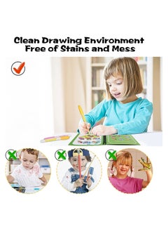 KASTWAVE 3-Piece Cartoon Water Coloring Magic Book With Water Pen For Toddlers And Kids  - Image 4