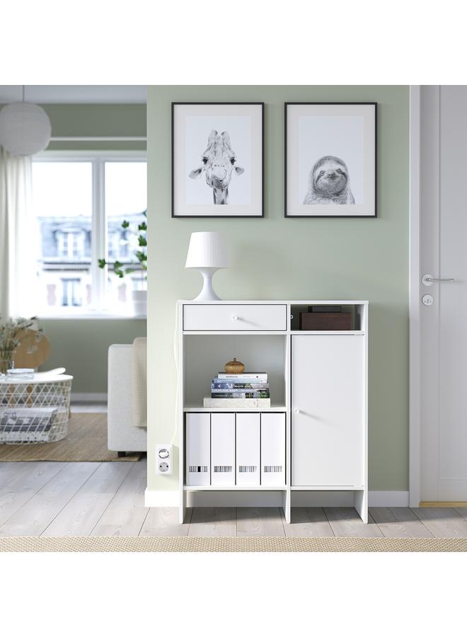 إيروريكس خزانة جانبية، بيضاء، 78×92 سم - Image 3