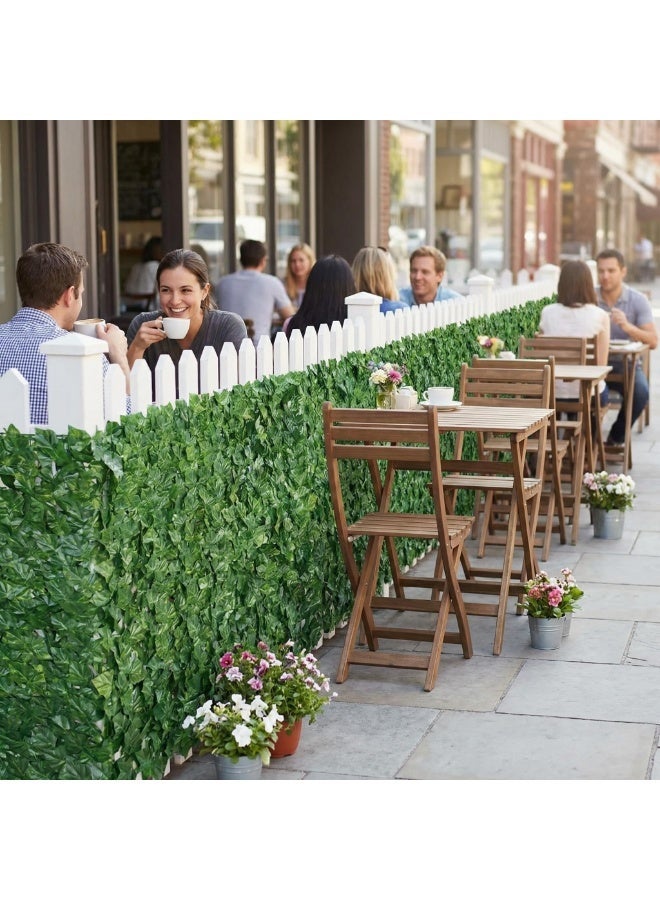 SKT Shiketro Artificial Ivy Privacy Fence Screen, 0.5x3m Faux Grape Leaf Hedge Fence Roll, UV-Resistant Privacy Screen for Outdoor Garden Patio Balcony Decor, No Maintenance Required - Image 3