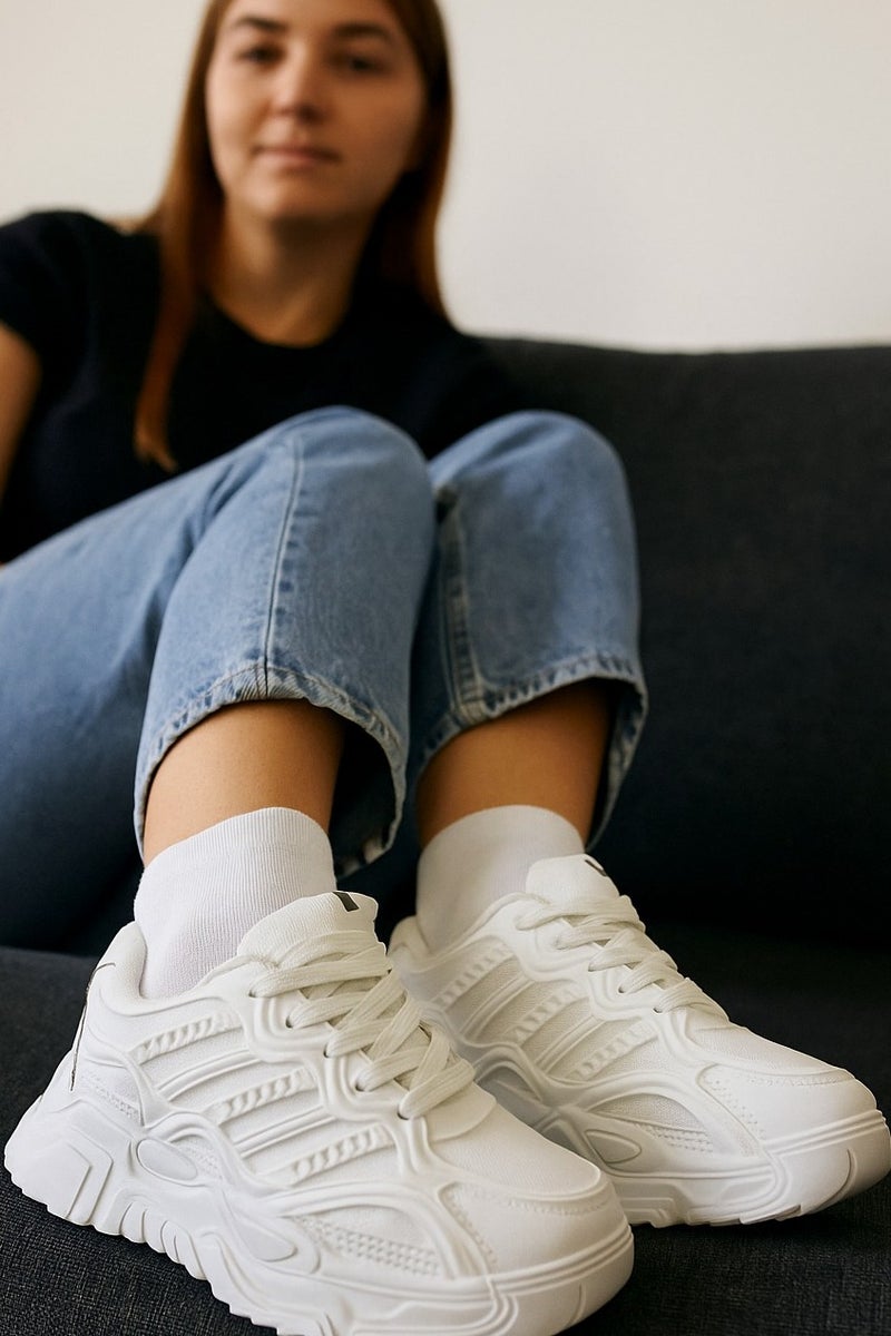 Vbranda Fashion Sneaker For Women L-674-WHITE  - Image 3