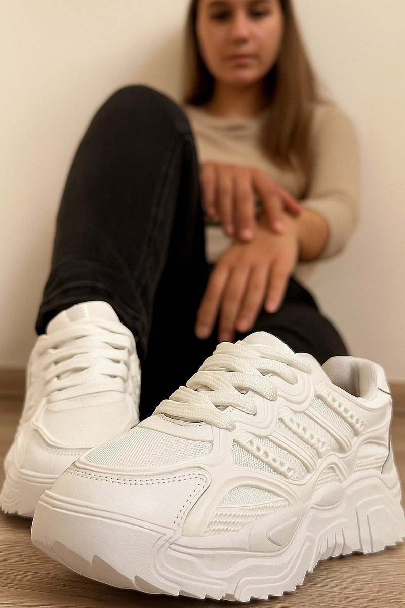 Vbranda Fashion Sneaker For Women L-674-WHITE  - Image 2