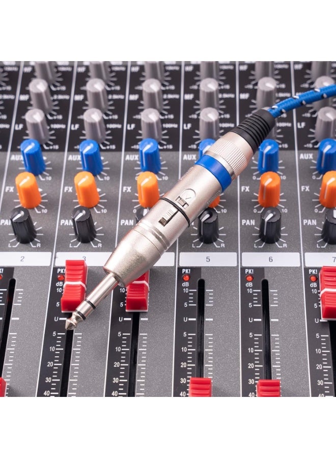 igeekwell 1/4" TRS to XLR Adapter 4 Pack, 2 Pack Male and Female to 6.35mm, Balanced Quarter Inch 6.35mm to XLR Male/Female Adapters for Mixers, Microphones, Amplifiers,4-PACK - Image 3