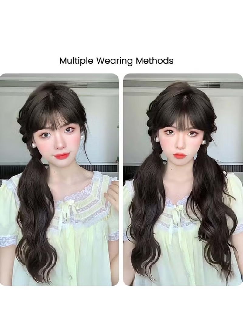 Curly Ponytail Extension with Hair Tie,Natural Black,Synthetic Hair Pieces, 16 Inch Wave, Fake Ponytail Wigs, Accessories - Image 3