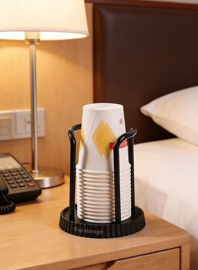 Paper Cup Holder Disposable Cup Holder Organizer Household and Coffee Shop Disposable Cup Storage Organizer Kitchenware Paper Cup Dispenser Mouthwash Rinsing Cup Holder Milk Tea Cup Rack for Coffee Milk Tea Shop Restaurant Office Bathroom - Image 3