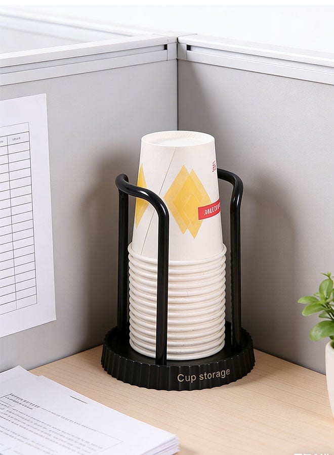 Paper Cup Holder Disposable Cup Holder Organizer Household and Coffee Shop Disposable Cup Storage Organizer Kitchenware Paper Cup Dispenser Mouthwash Rinsing Cup Holder Milk Tea Cup Rack for Coffee Milk Tea Shop Restaurant Office Bathroom - Image 4