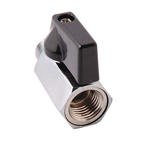 Metaland 3/8" Brass Mini Ball Valve NPT Female x Male Shut-Off Valve (Pack of 2) - Image 4