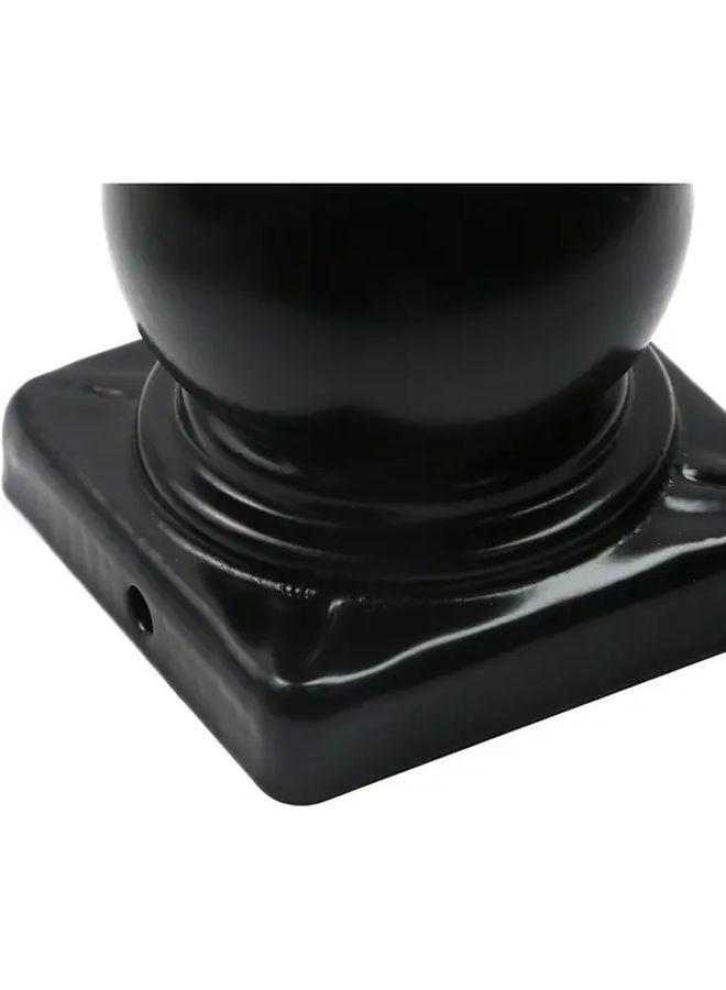 4pcs Black Fence Post Caps With Top Ball Durable Aluminum Construction Easy Installation - Image 3