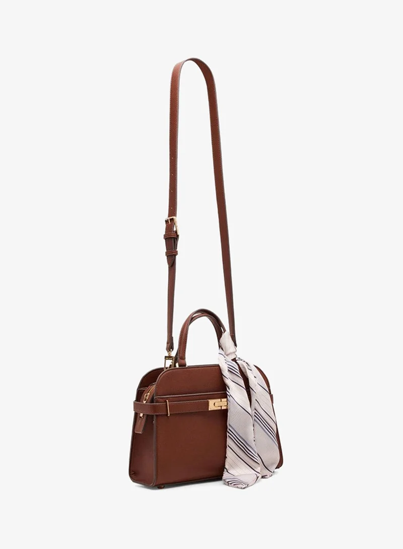 ANNE KLEIN  Anne Klein Logo Detail Satchel Bag for Women | Best Price UAE