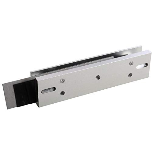 UHPPOTE Aluminum Alloy UShaped 280 killogram 600lbs Magnetic Lock Bracket Clamp For Glass Door - Image 1