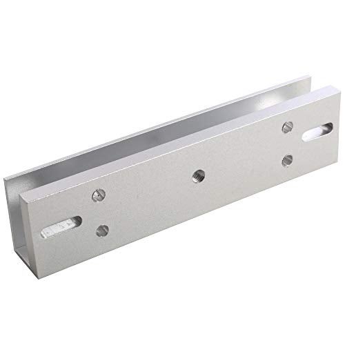 UHPPOTE Aluminum Alloy UShaped 280 killogram 600lbs Magnetic Lock Bracket Clamp For Glass Door - Image 3