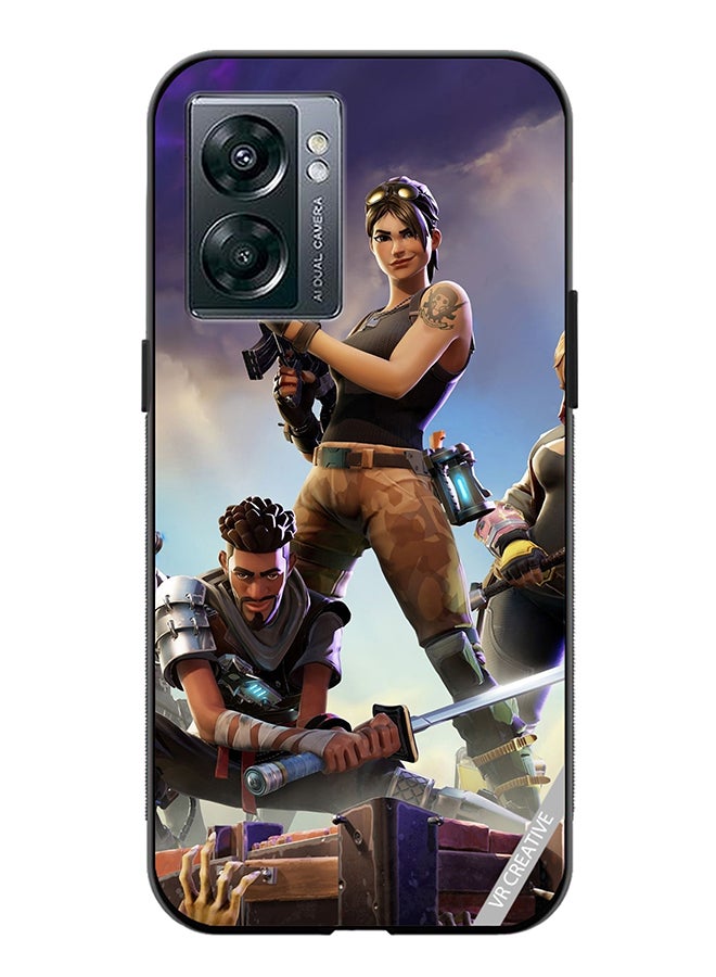 VR CREATIVE Protective Case Cover For Oppo A57 5G Fortnite Design Multicolour - Image 1
