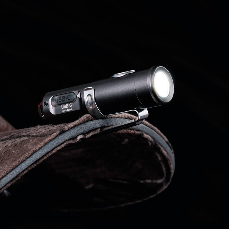 RovyVon A3 Gen 4 Keychain Flashlight- Super Bright 650 Lumens, USB C Rechargeable EDC Flashlight Water-Resistant, Lightweight- Ideal for Everyday Carry, Camping, Hiking, Emergency (Gun Grey) - Image 4