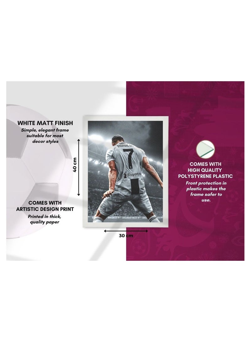 MEC Set Of 3 Crystiano Ronaldo CR7 Design Poster Frame 30x40 Cm - Image 4