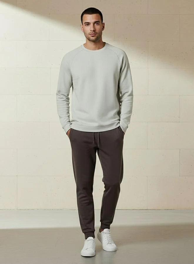 Splash FAV Men Regular Fit Crew Neck Long Sleeve Textured T shirt