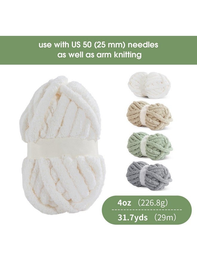 HOMBYS 8 Pack Assorted Chunky Yarn for Crocheting,Super Bulky Large Soft Fluffy Yarn,Plush Fuzzy Yarn,Thick Chenille Yarn for Hand Knitting/Arm Knitting (27yds,8 oz Each Skein) - Image 2