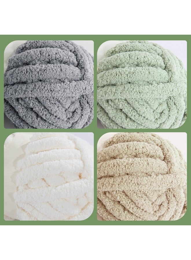 HOMBYS 8 Pack Assorted Chunky Yarn for Crocheting,Super Bulky Large Soft Fluffy Yarn,Plush Fuzzy Yarn,Thick Chenille Yarn for Hand Knitting/Arm Knitting (27yds,8 oz Each Skein) - Image 5