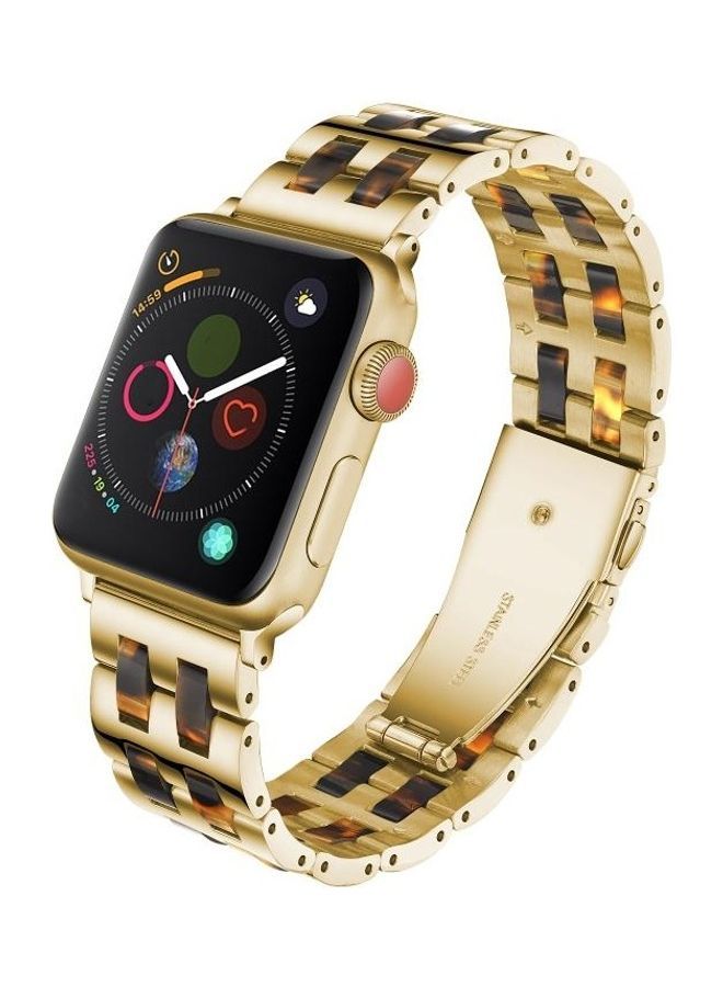 NIBEMINENT Replacement Watch Band For Apple 5 & 4 44mm / 3 2 1 42mm Hawksbill  - Image 3