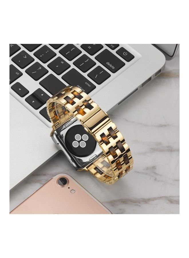 NIBEMINENT Replacement Watch Band For Apple 5 & 4 44mm / 3 2 1 42mm Hawksbill  - Image 5