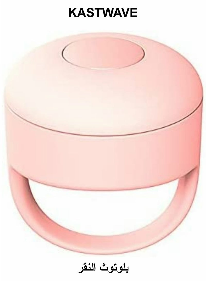KASTWAVE Bluetooth Fingertip Video Controller Clicker Page Turner, Applied for YouTube, for TikTok Video Likes Page Turning Remote, Compatible for Android, for Phone iPhone, for IPad, for Tablets (Pink) - Image 1