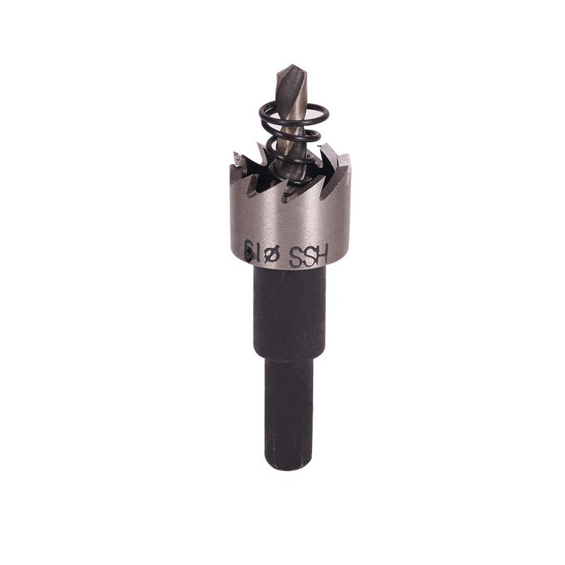 Othmro Utoolmart 19mm Black HSS Drill Bit Hole Saw Cutter 70mm Length for Metal Alloy Wood 1pcs - Image 1