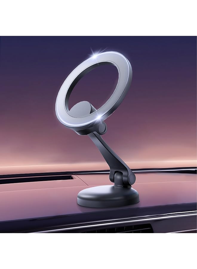 Excefore For Magsafe Car Mount Magnetic Phone Holder For Car Zinc Alloy Foldable Hands-Free Iphone Car Mount Compatible With Iphone 15 14 13 12 Pro Max And All Phone, New Promotions - Image 1