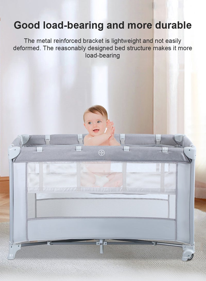 MaBaby سرير أطفال متعدد الوظائف وقابل للطي - Image 2