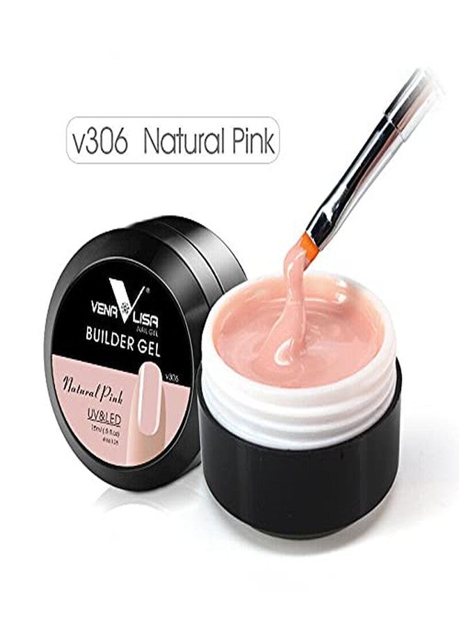 Venalisa Thick Builder Gel Nail Extension UV Gel Nails Cover Soak Off Hard Jelly (#306 Natural Pink) - Image 2