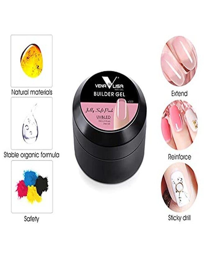 Venalisa Thick Builder Gel Nail Extension UV Gel Nails Cover Soak Off Hard Jelly (#306 Natural Pink) - Image 5