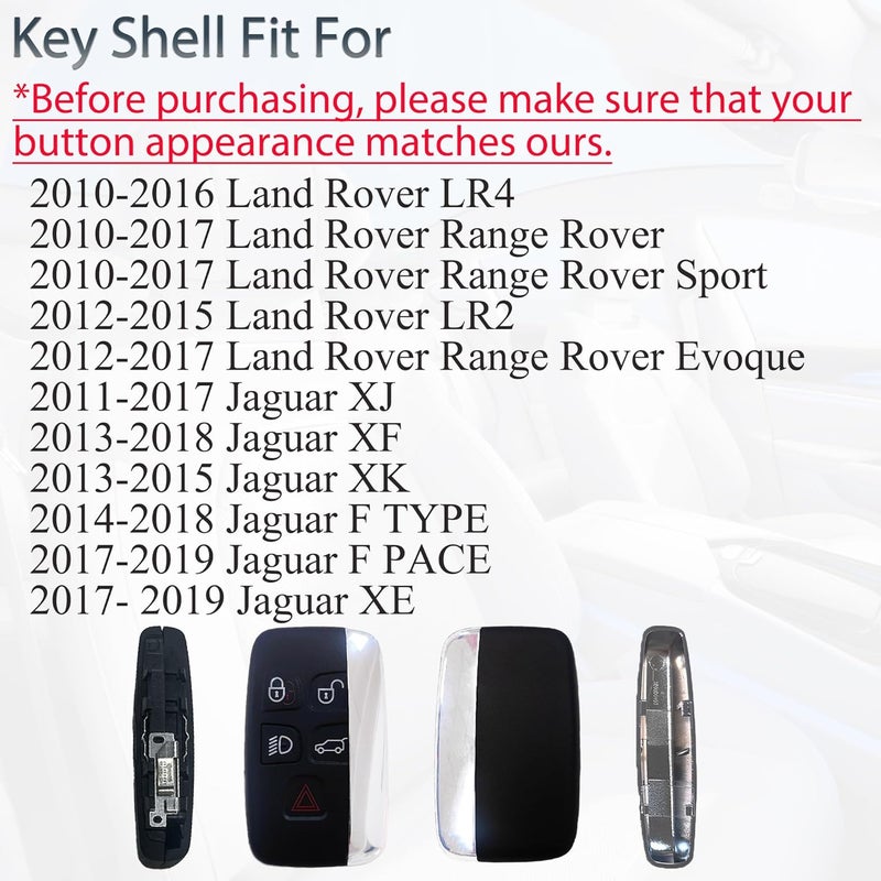 SUPALAND غطاء مفتاح بديل لسيارات لاند روفر وجاغوار - Image 2