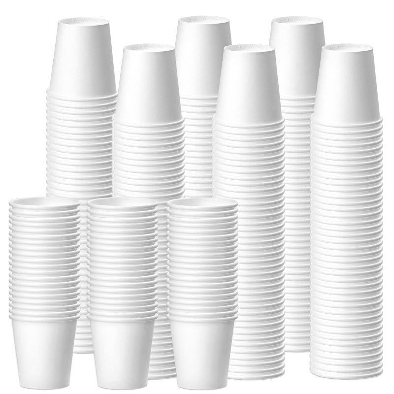 300 Pack 3 oz White Paper Cups Bathroom Cups DisposableMoushwash Cups Small Snack Cups for Water JuiceCandy Ideal for Party Bathroom and Office