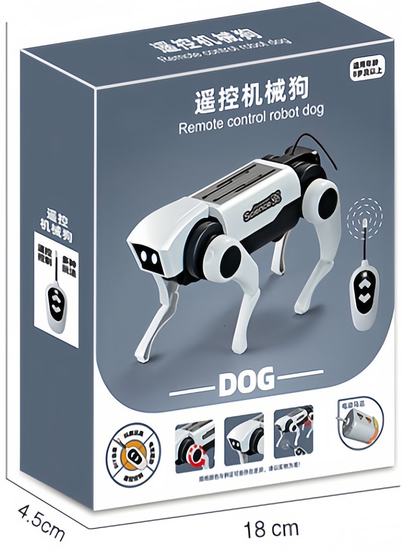 كيفن لعبة الكلب الميكانيكي والقطط للأطفال مع جهاز التحكم عن بعد ومجموعة تجميع DIY تمشي الكلب الميكانيكي - Image 4