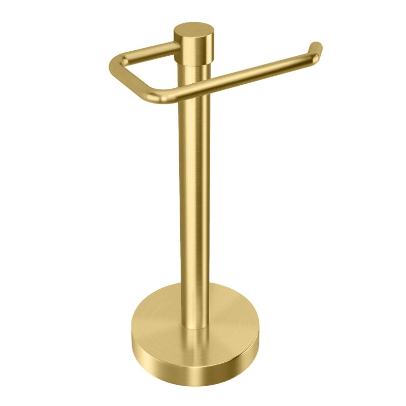 YUMORE Hand Towel Holder Stand Countertop Towel Rack Free Standing Towel Bar Hanger for Bathroom Kitchen (Gold) - Image 1
