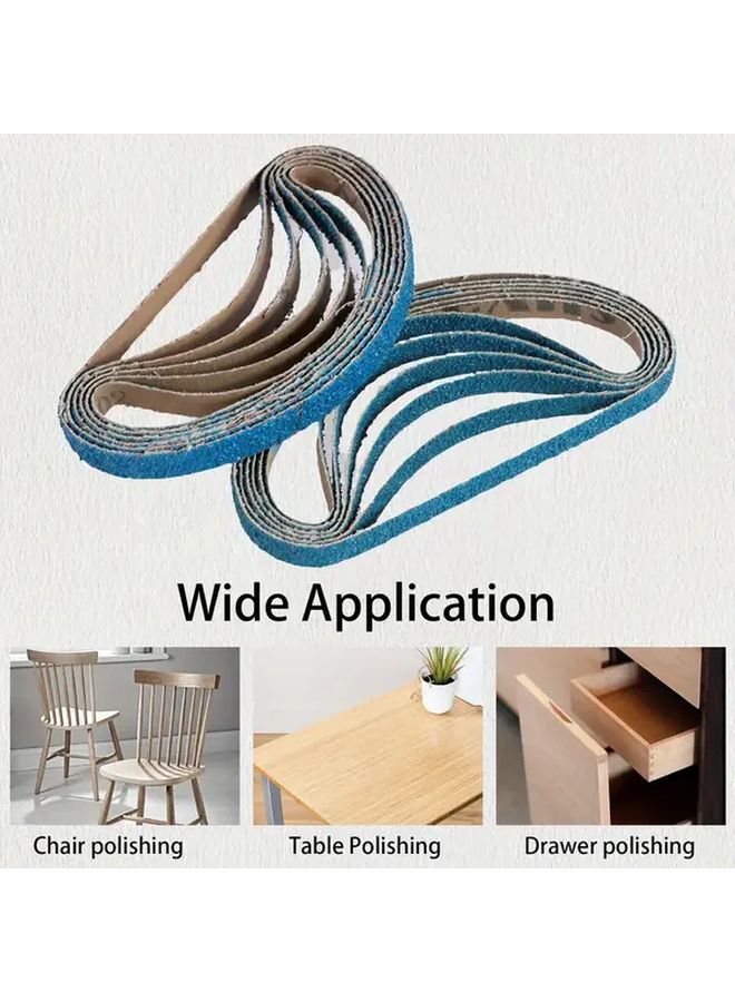 25pcs 3 8x13 Zirconia Abrasive Belt 40 60 80 100 120 Grit For Metal Polishing Woodworking - Image 5