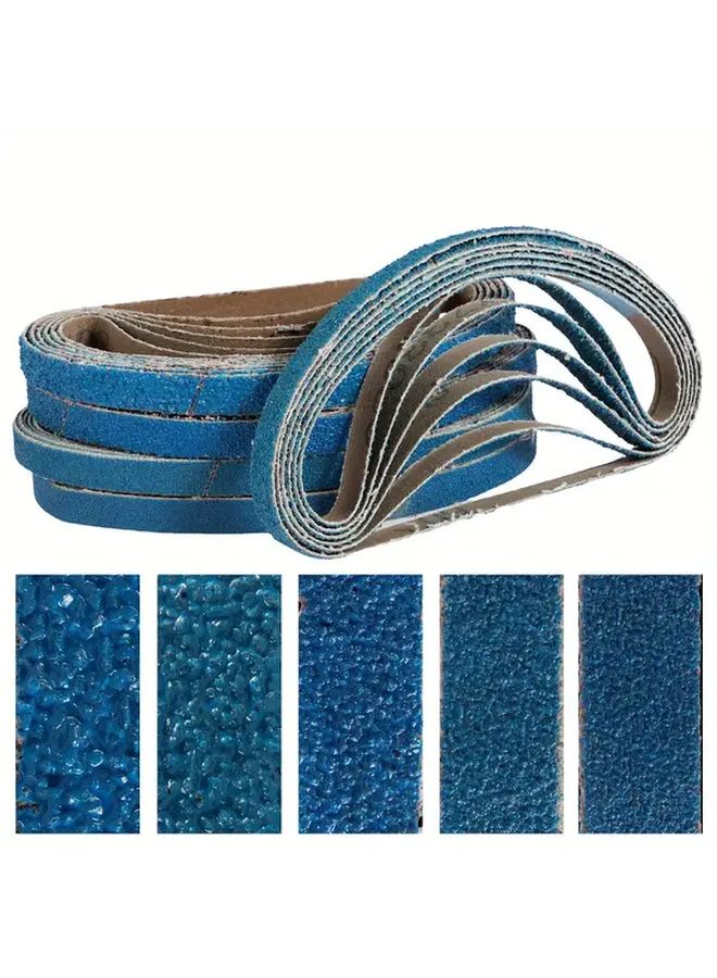 25pcs 3 8x13 Zirconia Abrasive Belt 40 60 80 100 120 Grit For Metal Polishing Woodworking - Image 2